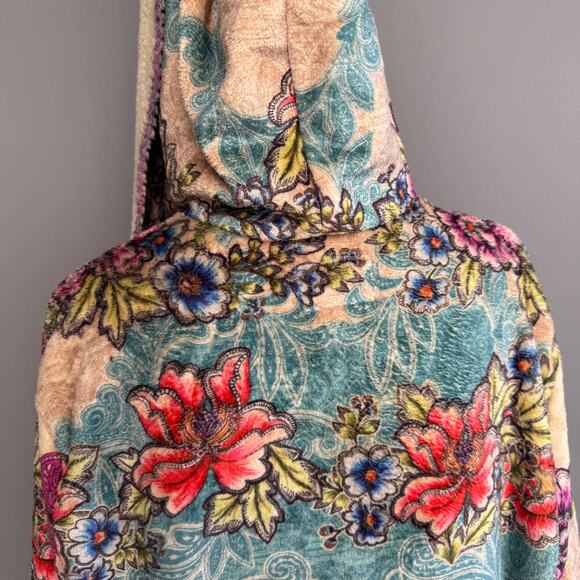 Johnny Was Ledona Sherpa jacket - B47121-6 - plush - cardigan - FLAWED - size S - Picture 4 of 12